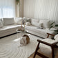 Carpetde Halı Yeni Nesil Senge Minimalist Desen Kırık Beyaz